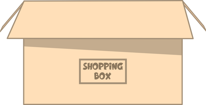 Shopping Box Illustration 